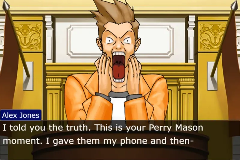 Phoenix Wright Reenactment of Alex Jones Trial