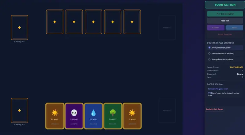 Making the Basic Land Game