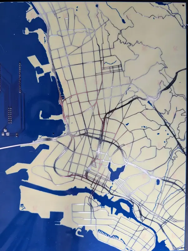 PCB Map Art